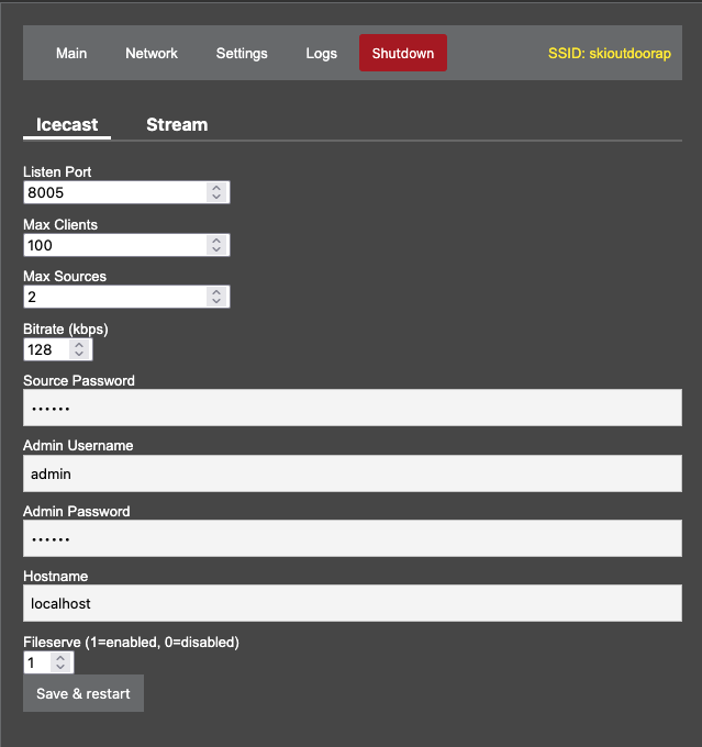 Streamit! Dashboard UI